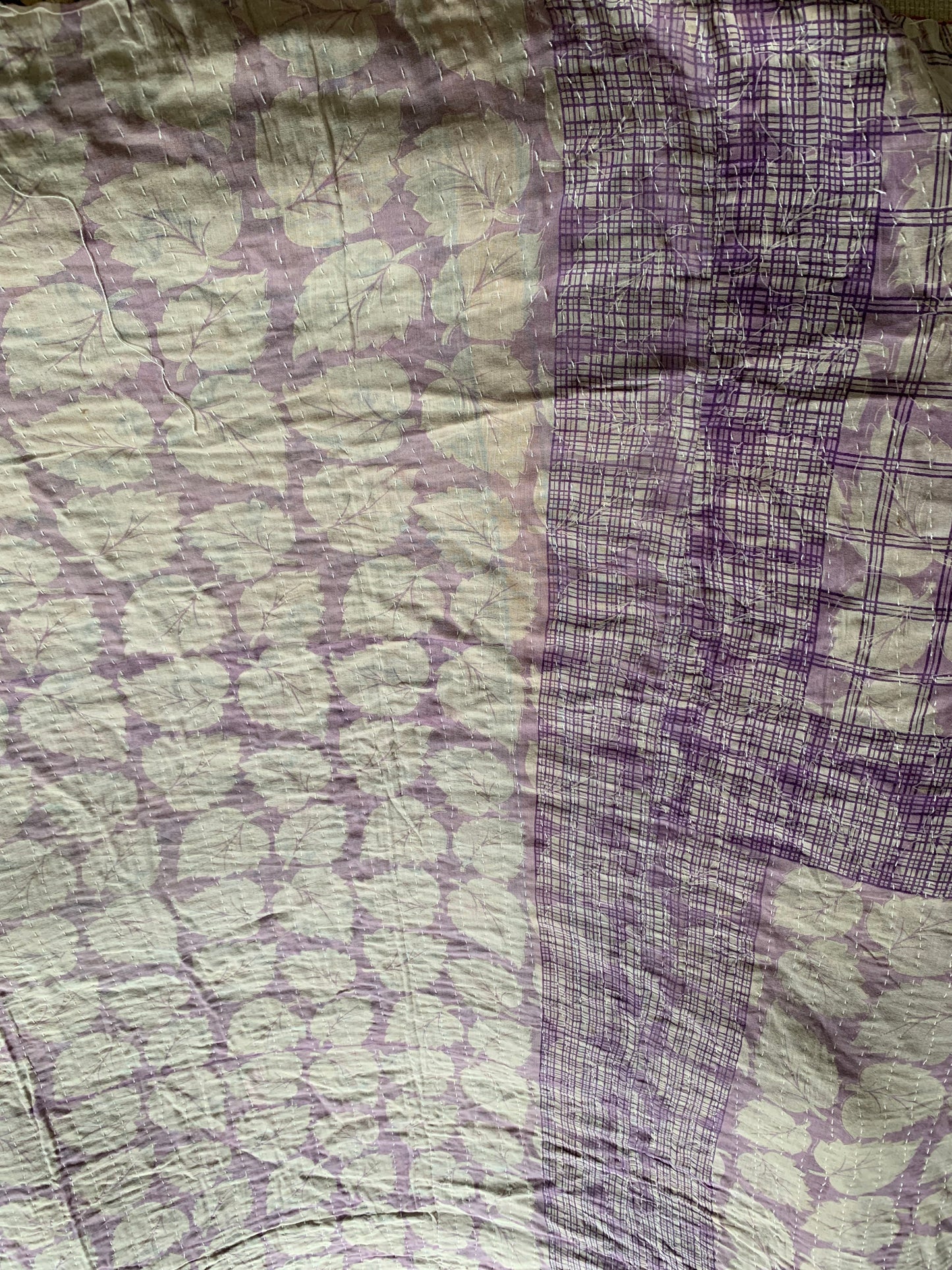 Reversable Vintage Sari Throw | 106