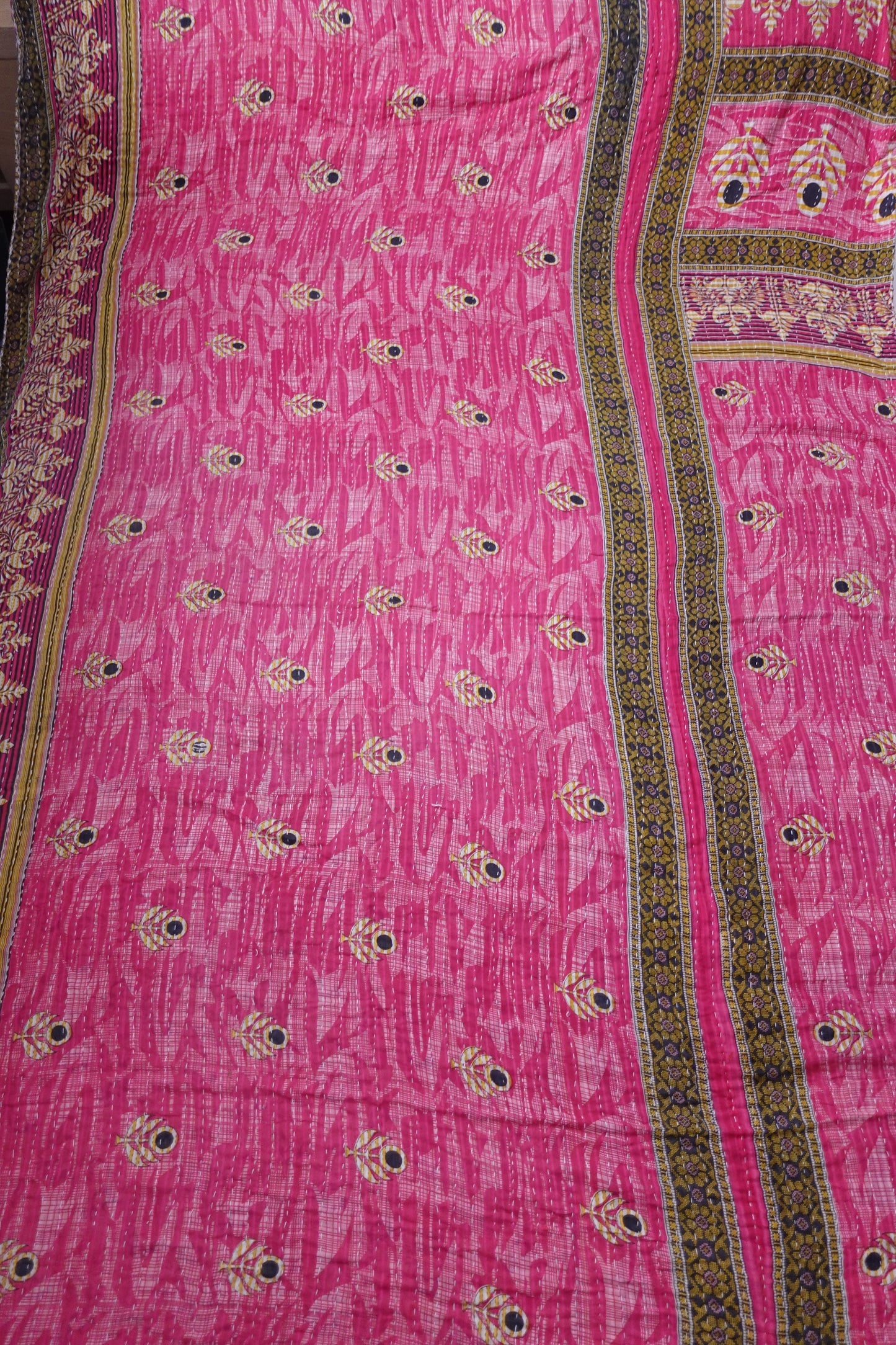 Reversable Vintage Sari Throw | 106