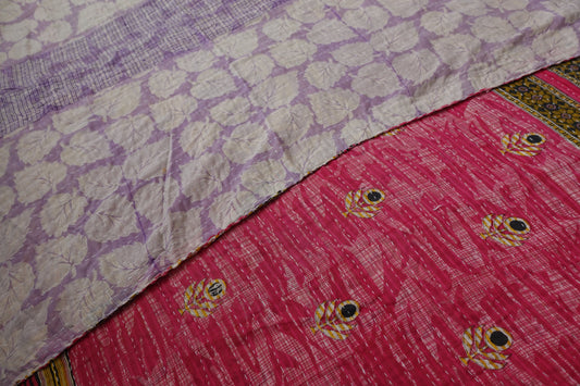 Reversable Vintage Sari Throw | 106