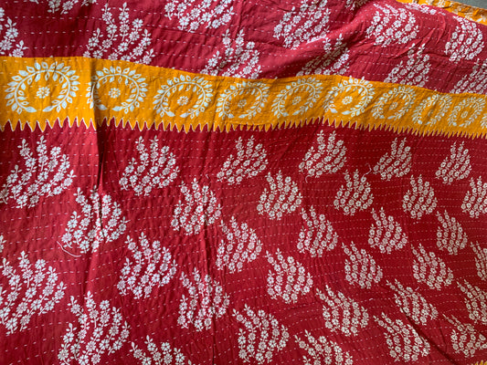 Reversable Vintage Sari Throw | 119