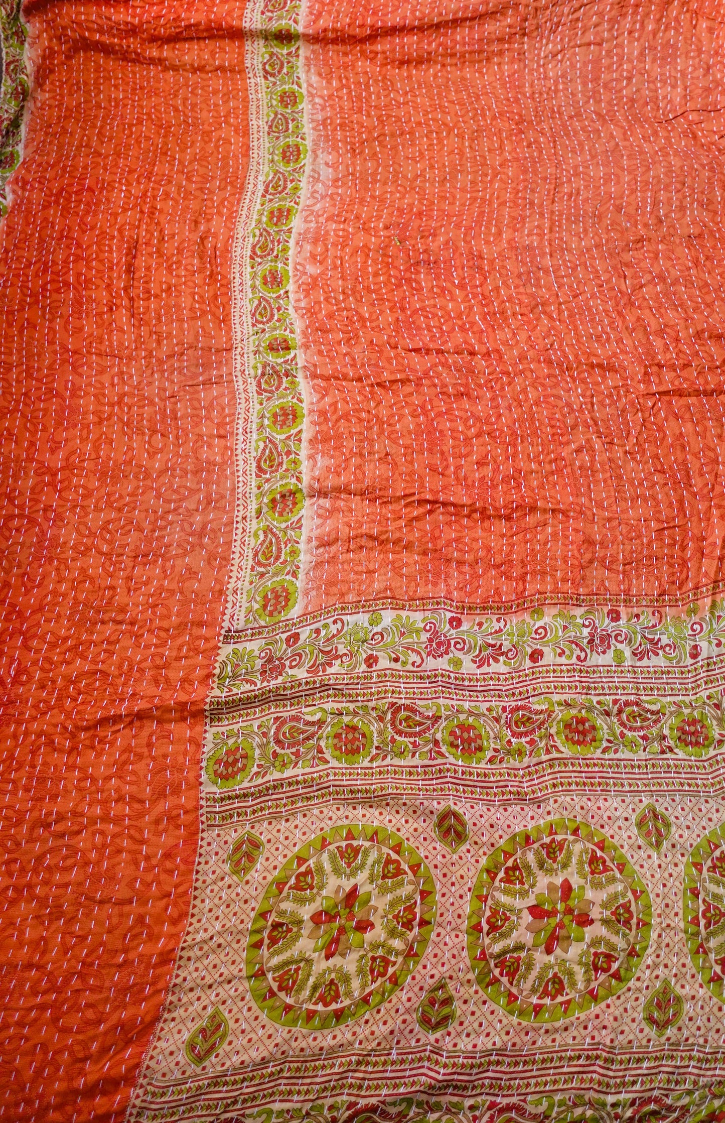 Reversable Vintage Sari Throw | 122