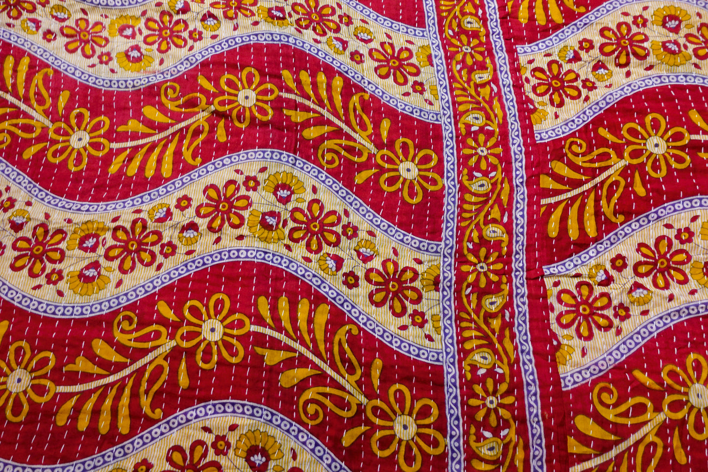 Reversable Vintage Sari Throw | 123