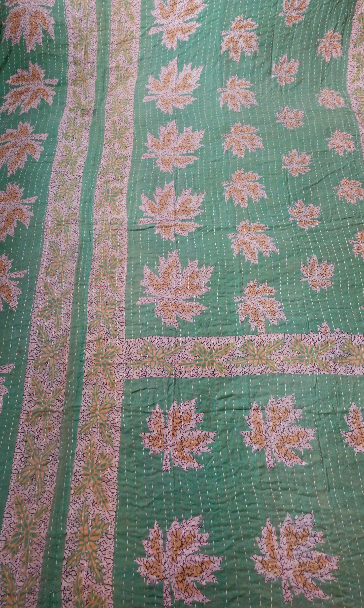 Reversable Vintage Sari Throw | 124