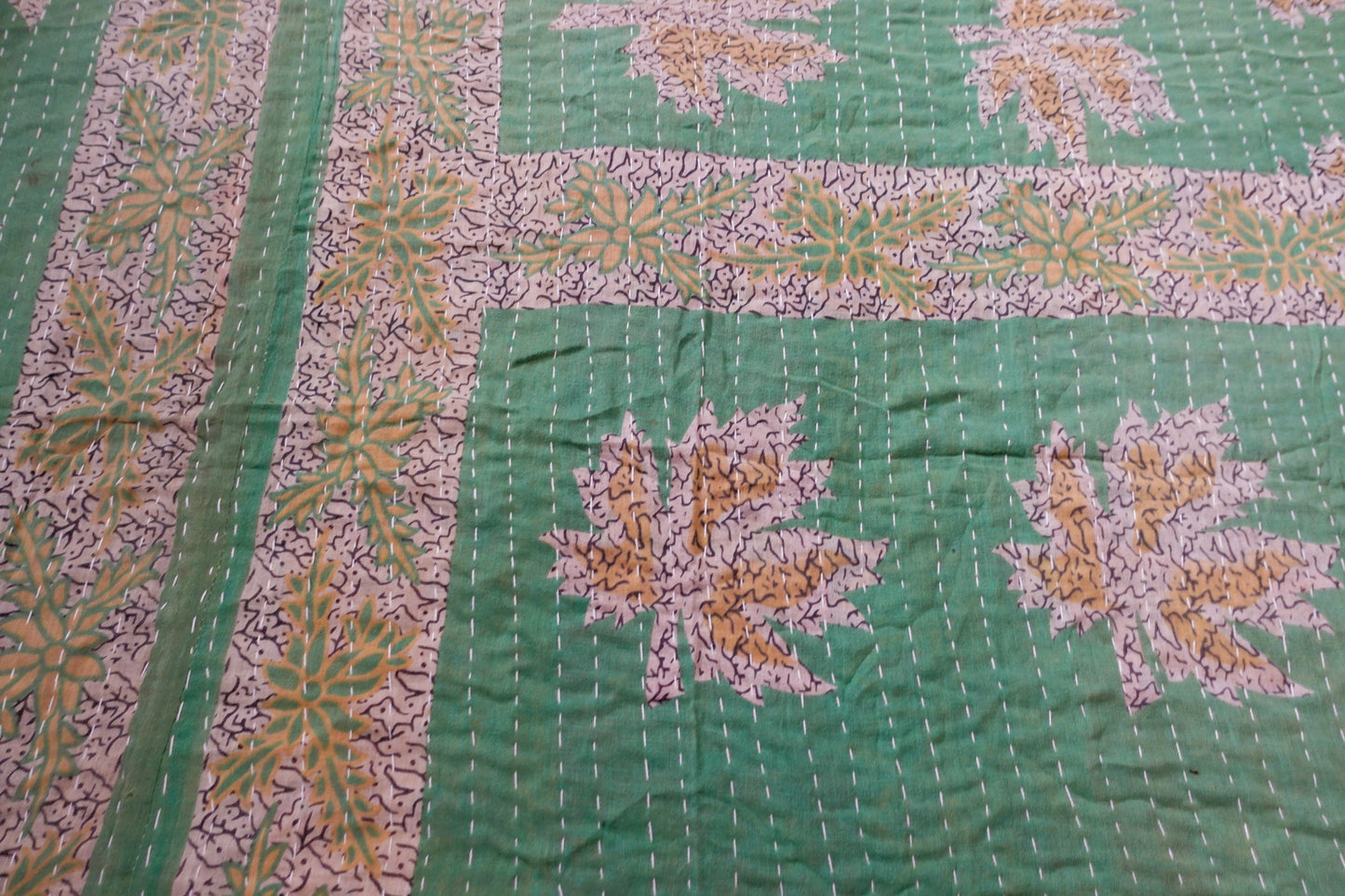 Reversable Vintage Sari Throw | 124