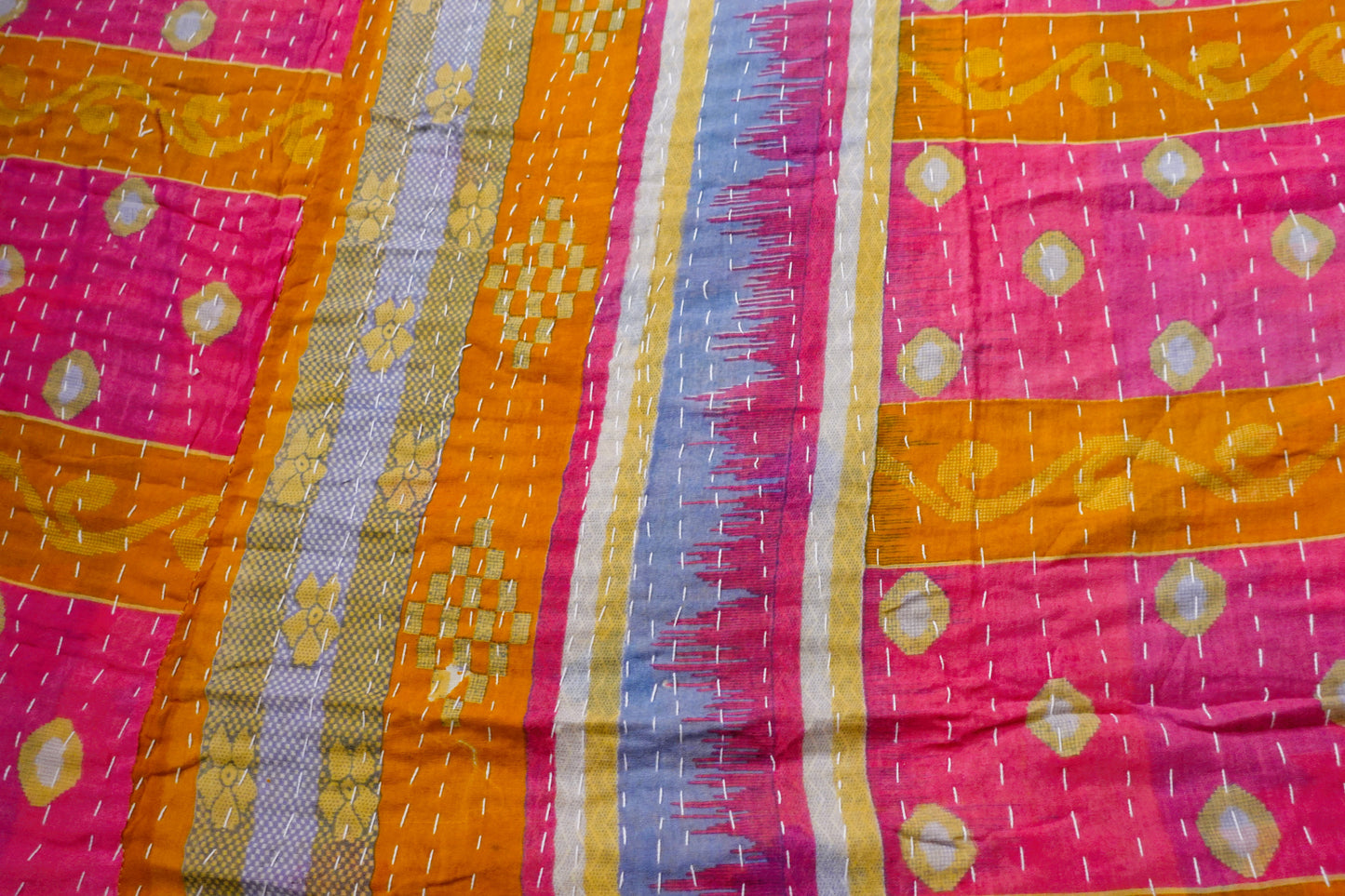 Reversable Vintage Sari Throw | 127