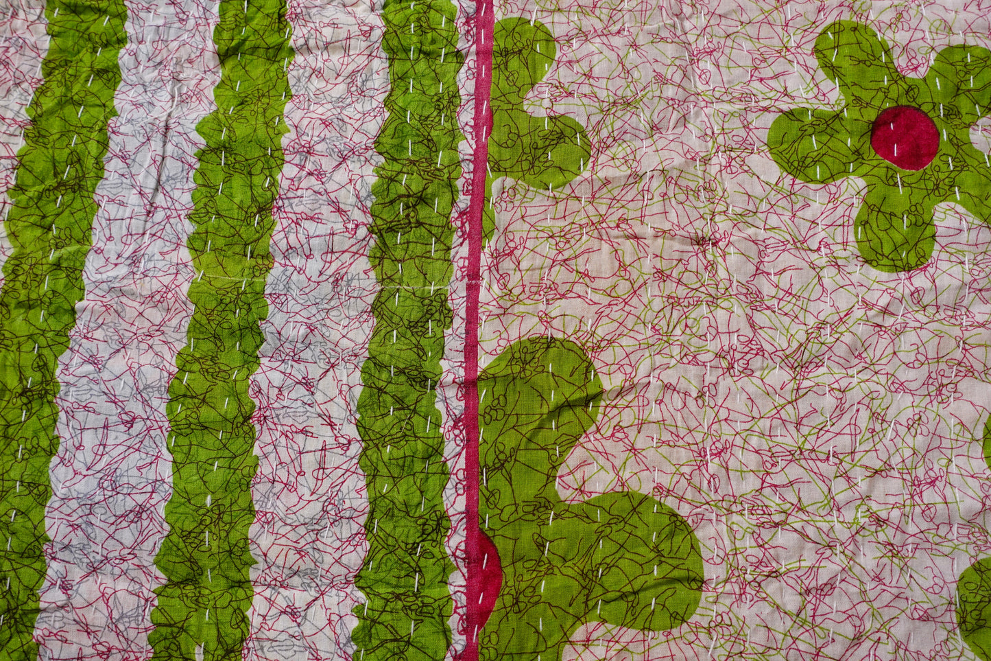 Reversable Vintage Sari Throw | 127
