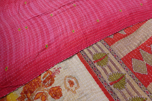 Reversable Vintage Sari Throw | 129