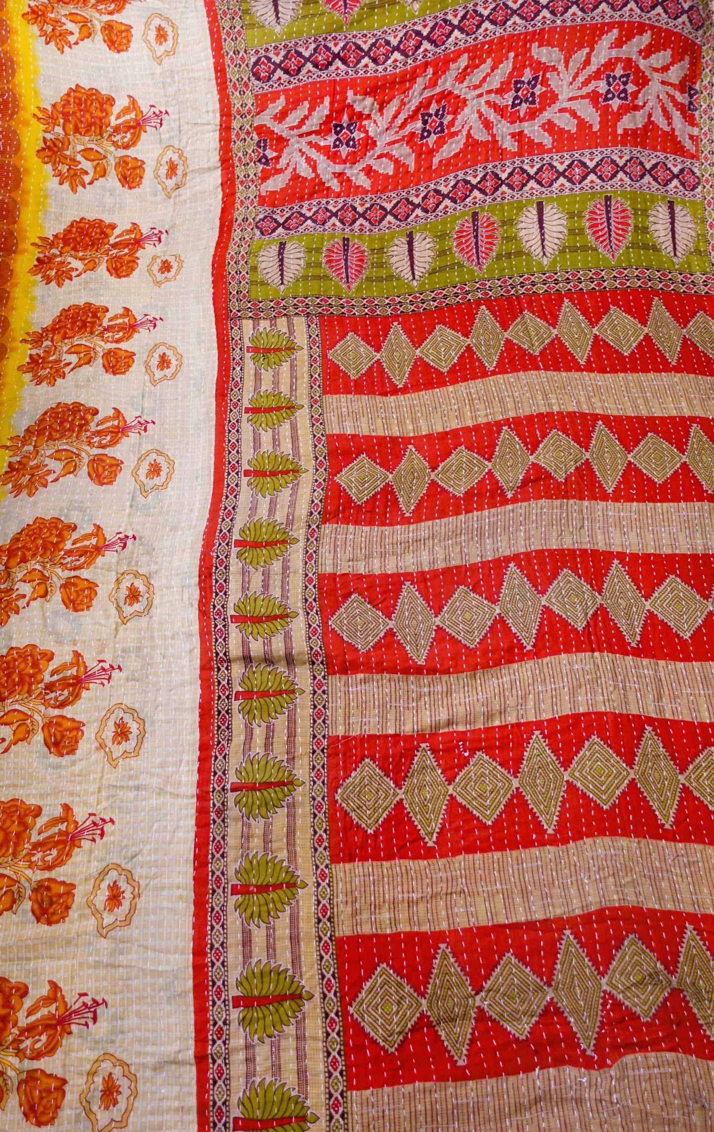 Reversable Vintage Sari Throw | 129
