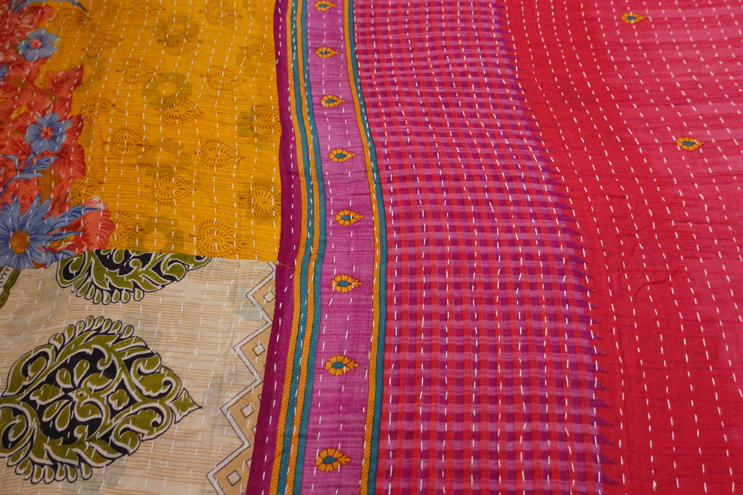 Reversable Vintage Sari Throw | 129
