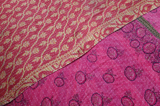Reversable Vintage Sari Throw | 130