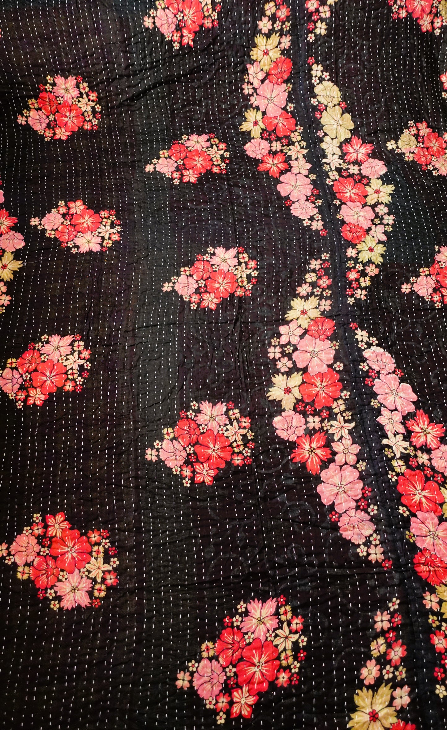 Reversable Vintage Sari Throw | 131