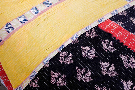Reversable Vintage Sari Throw | 132