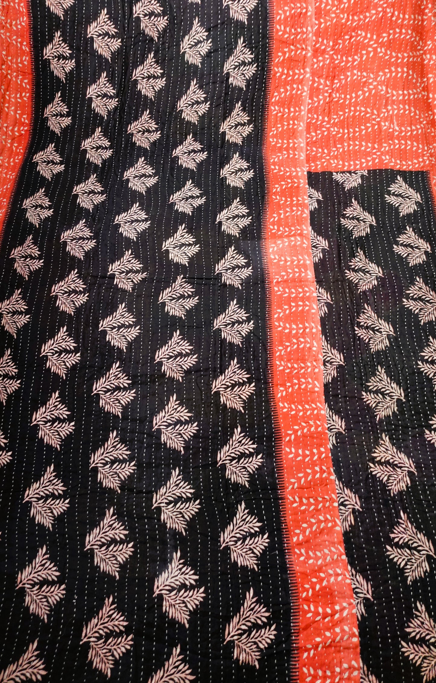 Reversable Vintage Sari Throw | 132