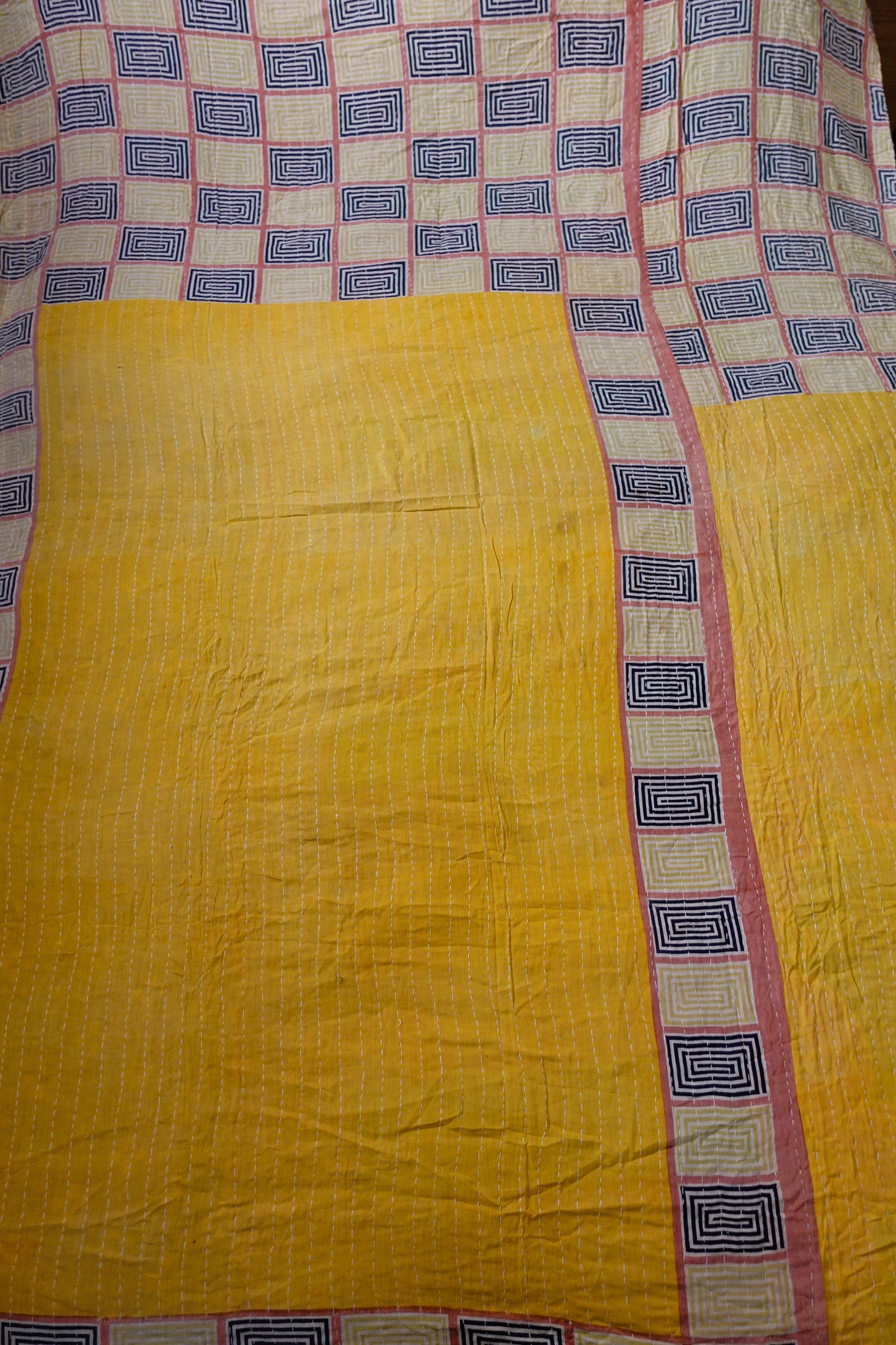 Reversable Vintage Sari Throw | 132