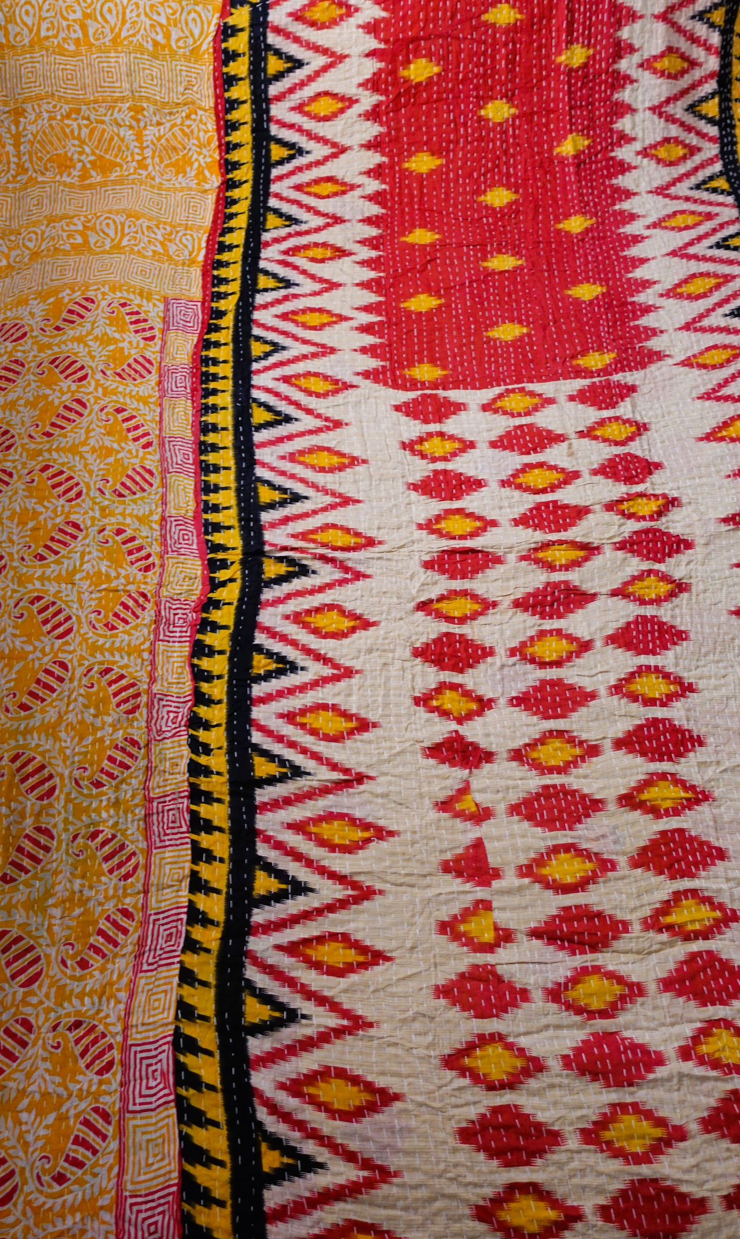 Reversable Vintage Sari Throw | 134