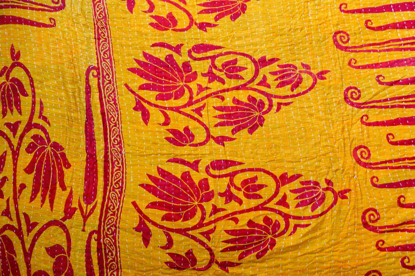 Reversable Vintage Sari Throw | 137