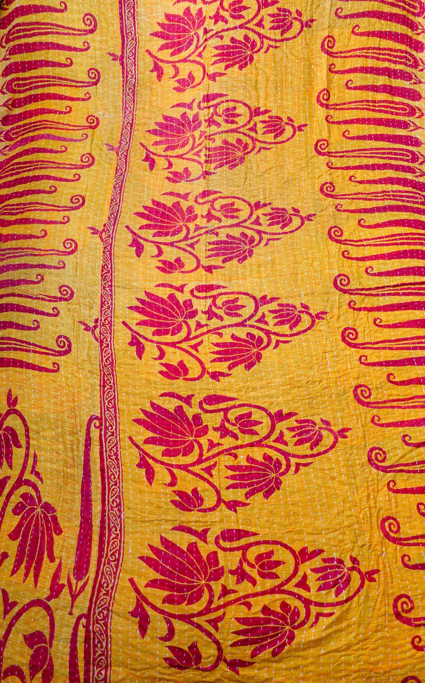 Reversable Vintage Sari Throw | 137