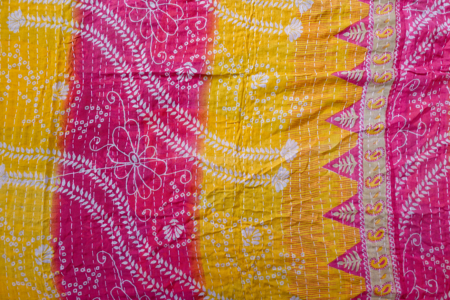 Reversable Vintage Sari Throw | 137