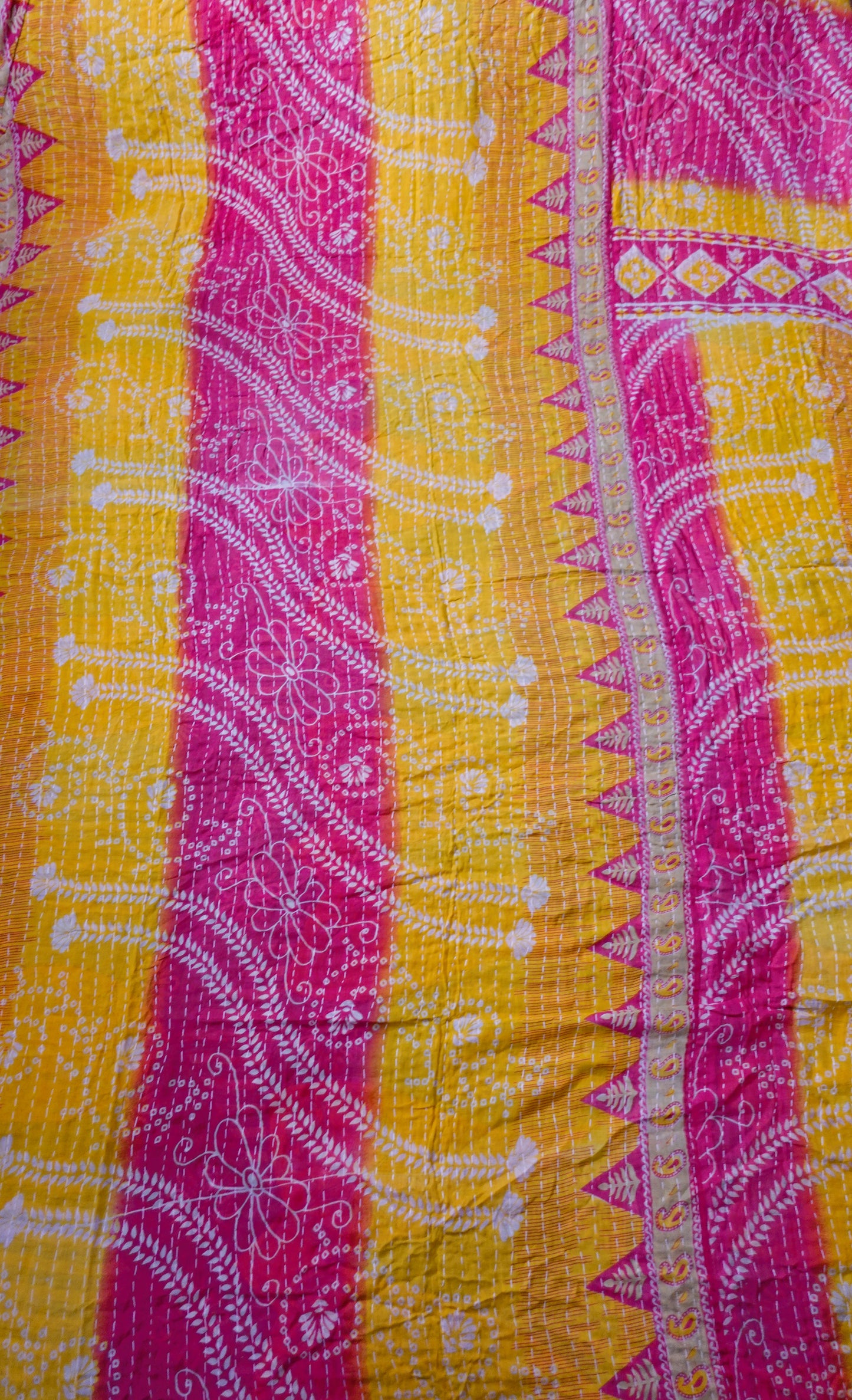 Reversable Vintage Sari Throw | 137