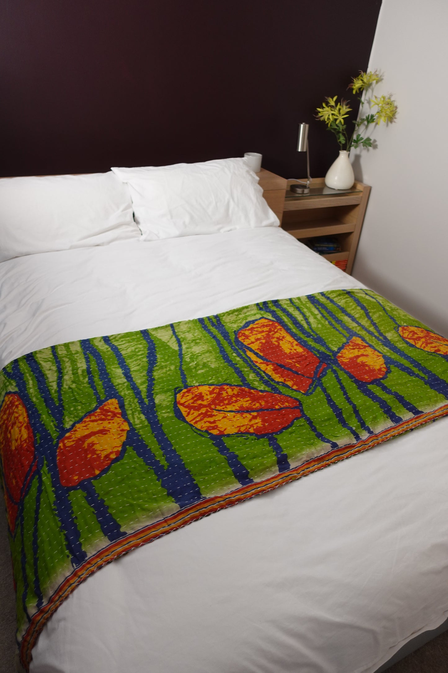 Reversable Vintage Sari Throw | 141