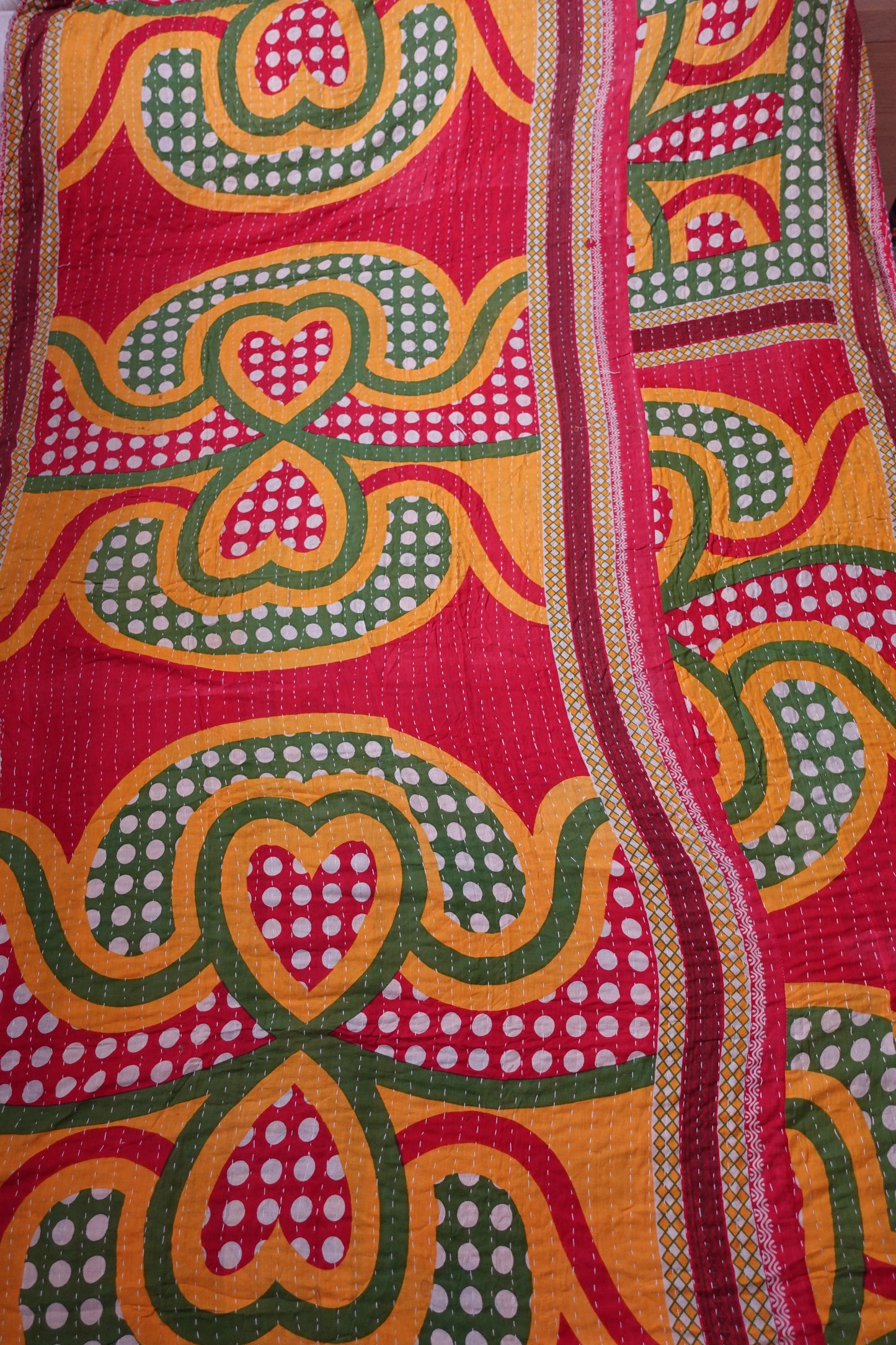 Reversable Vintage Sari Throw | 145