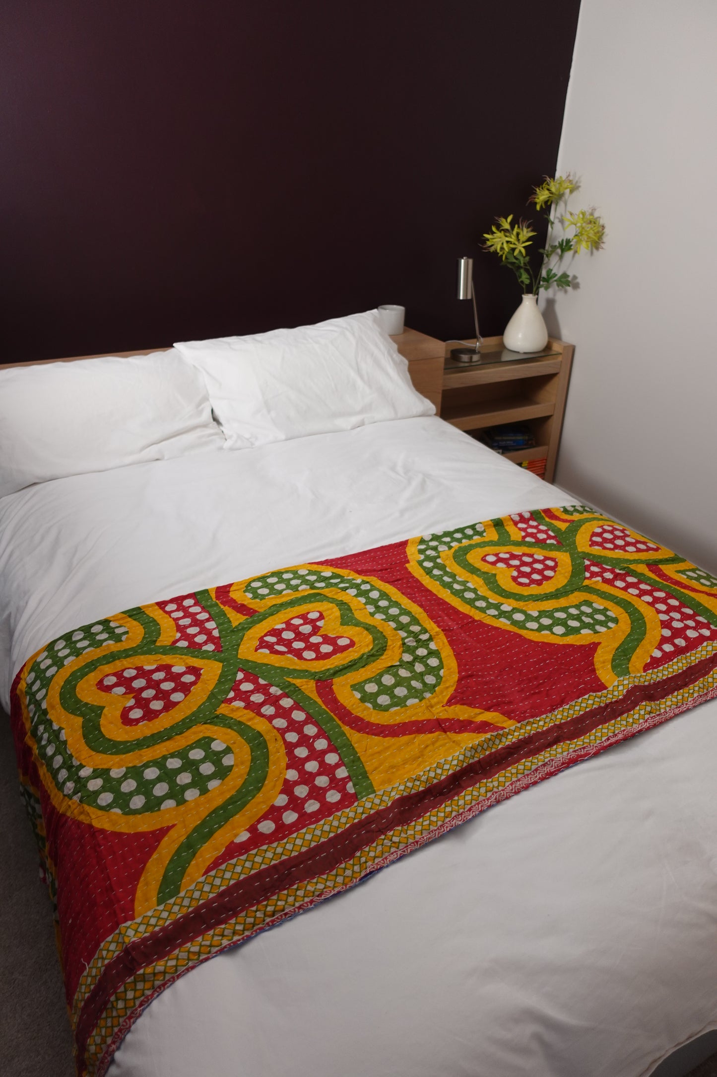 Reversable Vintage Sari Throw | 145