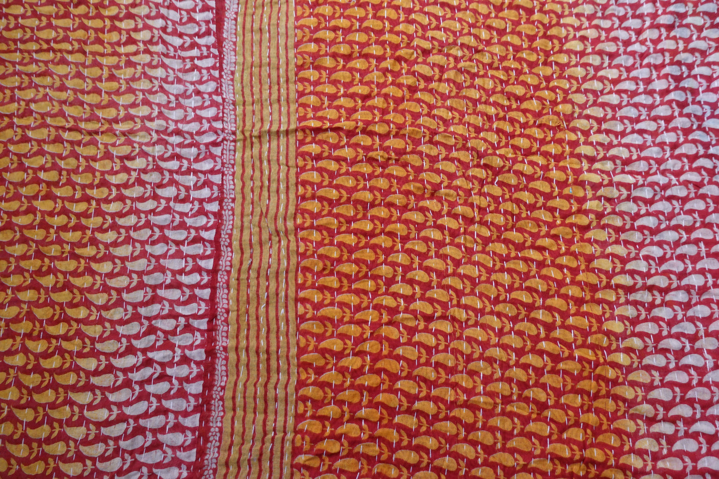 Reversable Vintage Sari Throw | 147