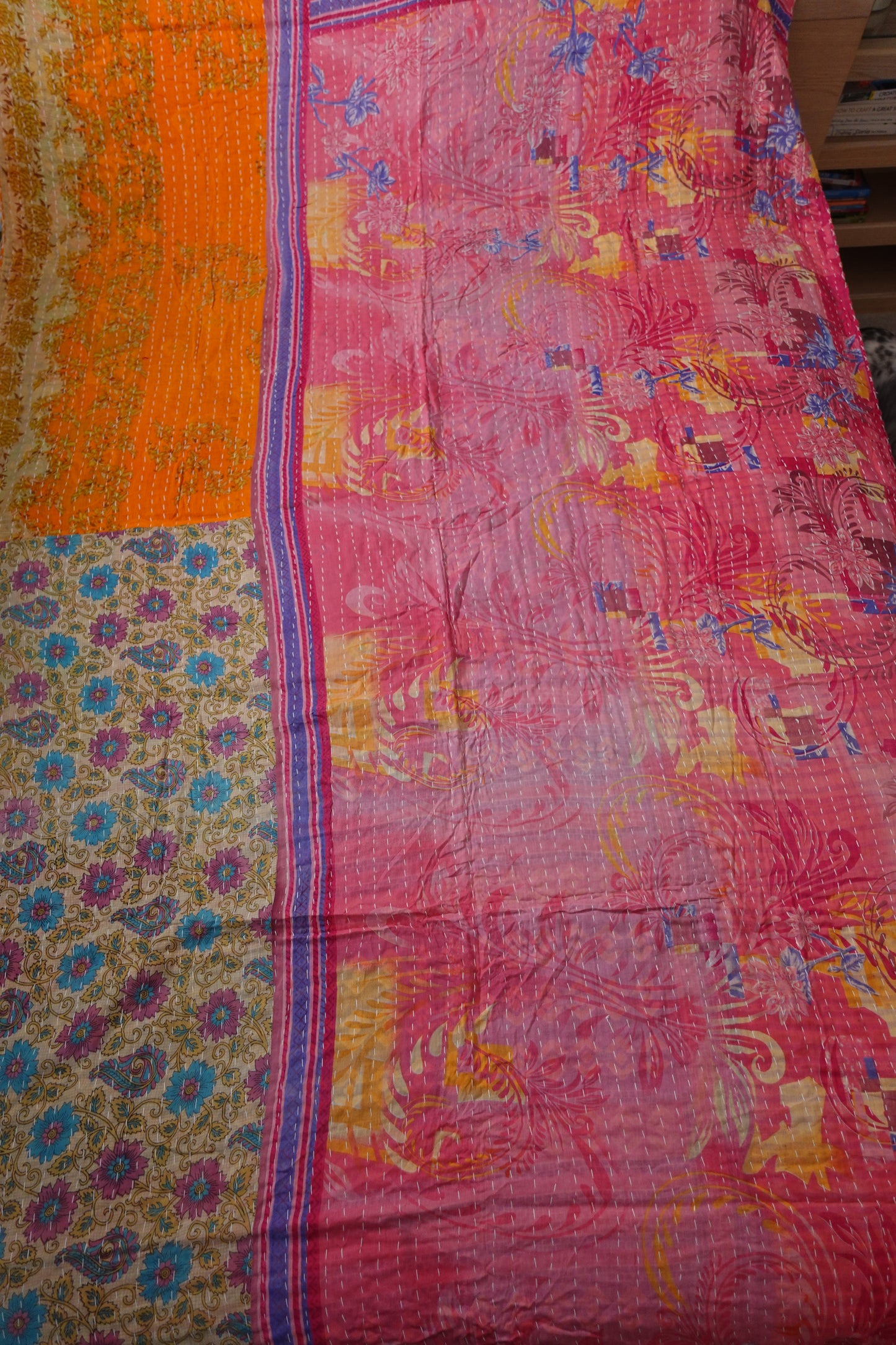 Reversable Vintage Sari Throw | 149