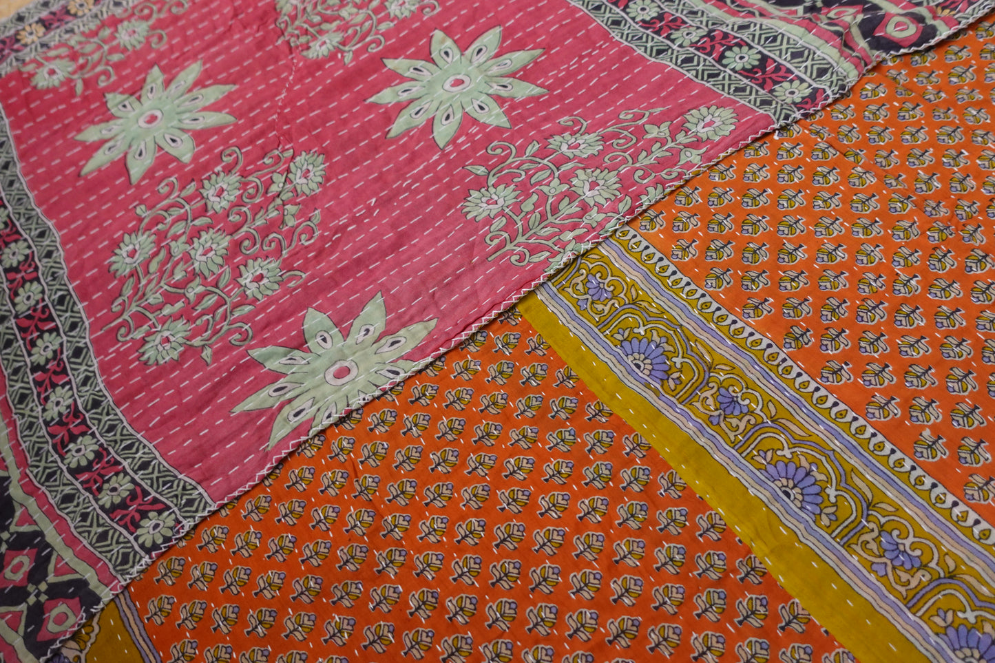 Reversable Vintage Sari Throw | 167