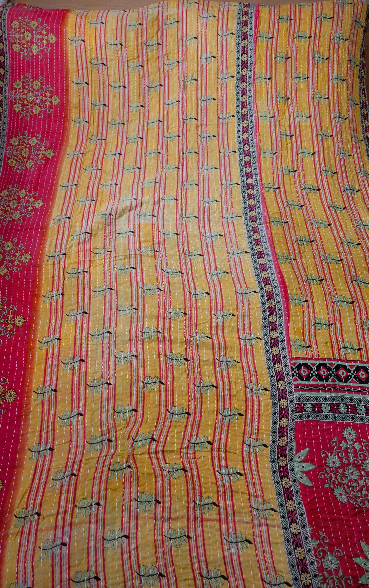 Reversable Vintage Sari Throw | 167