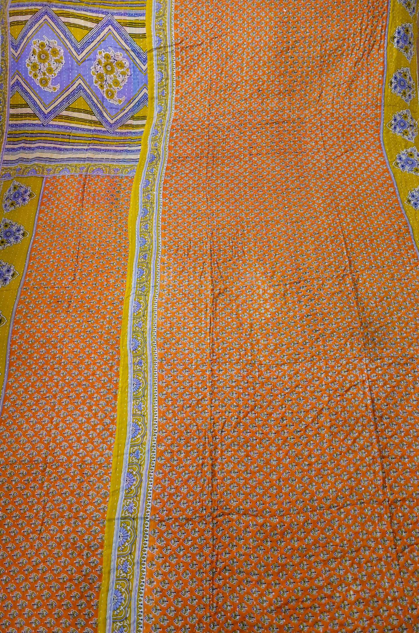 Reversable Vintage Sari Throw | 167