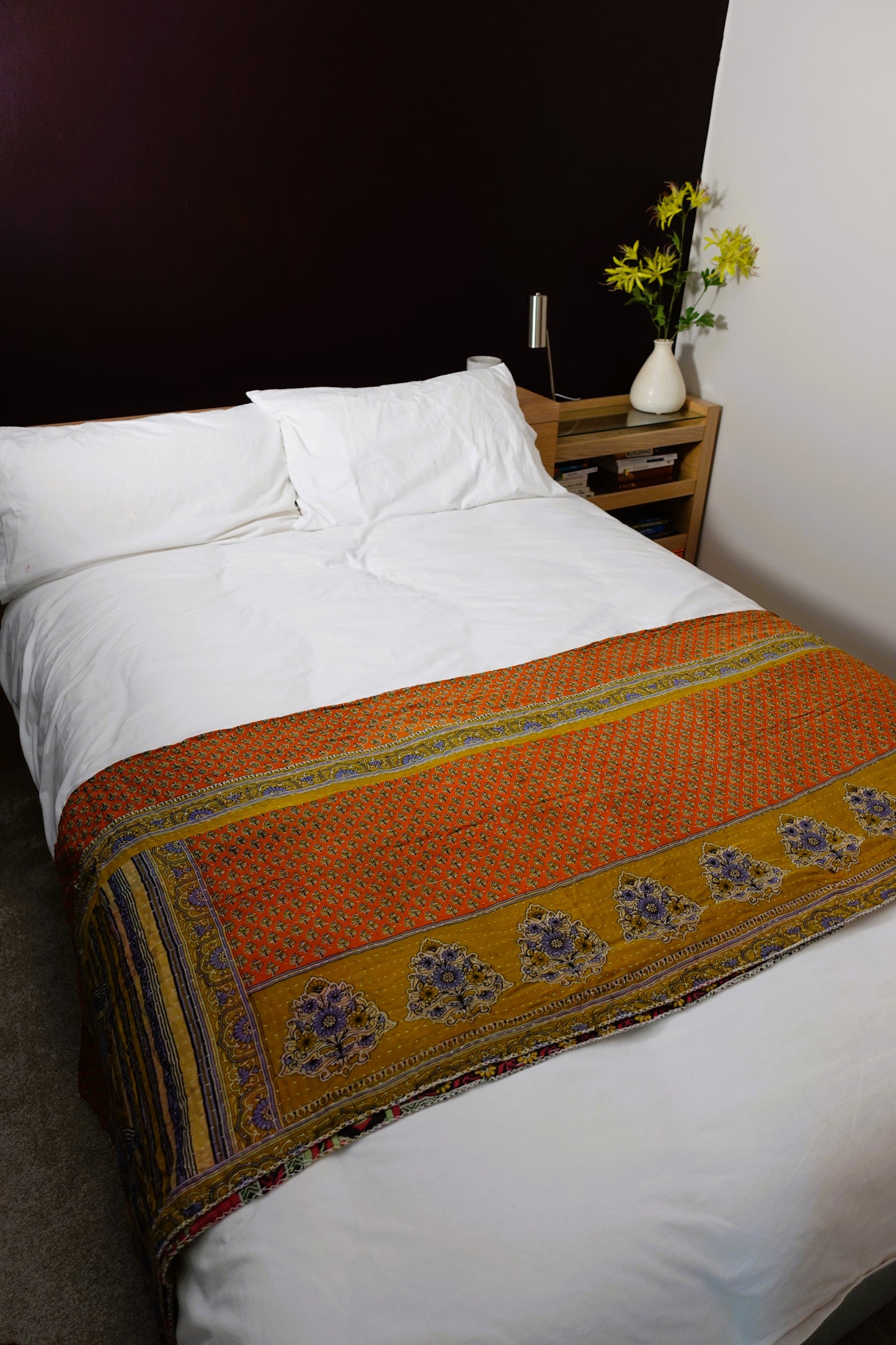 Reversable Vintage Sari Throw | 167