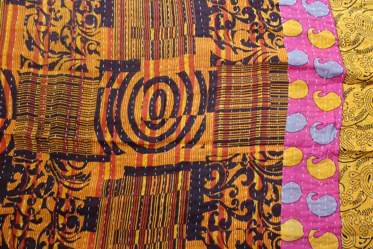 Reversable Vintage Sari Throw | 169