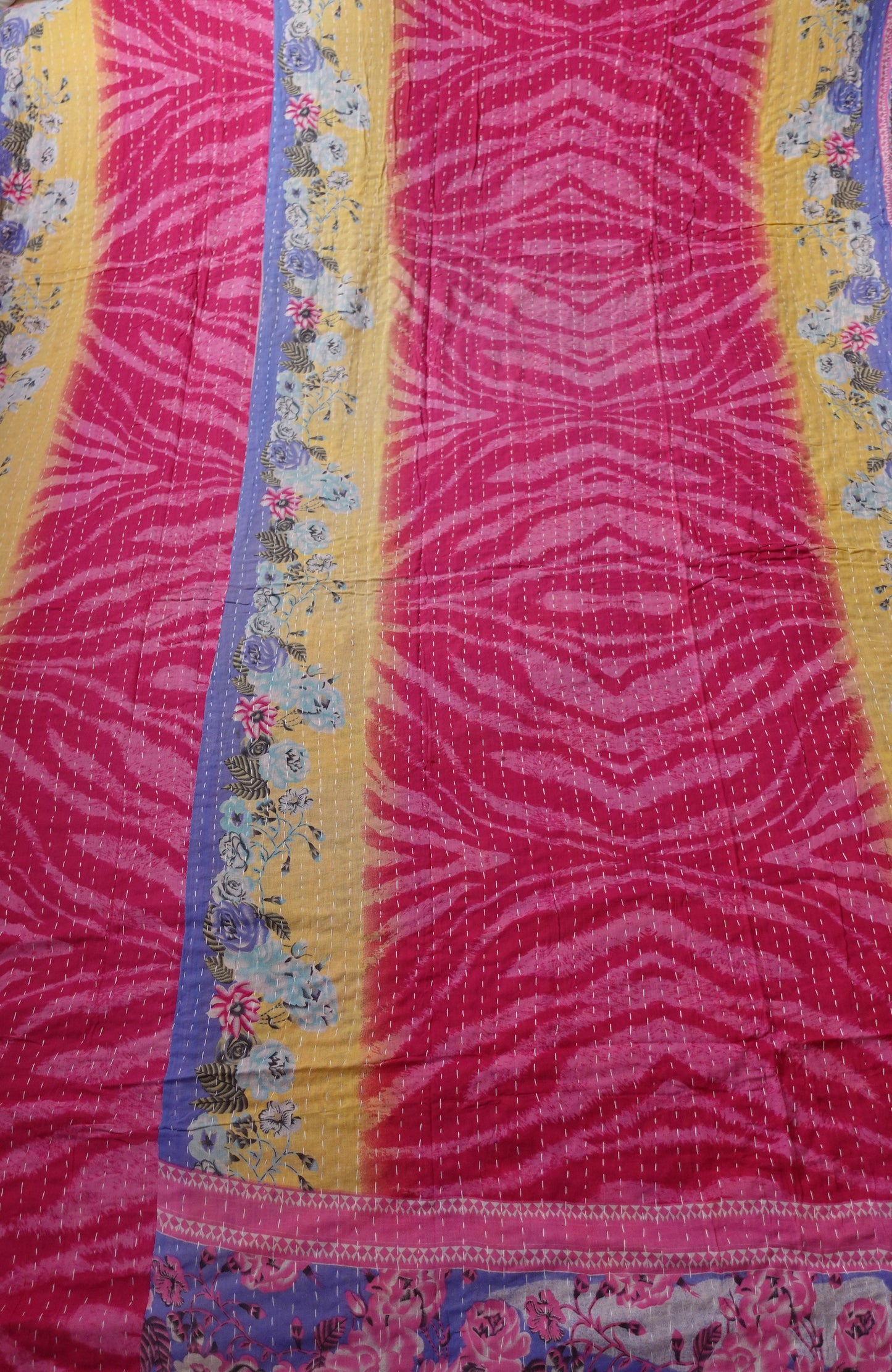 Reversable Vintage Sari Throw | 169
