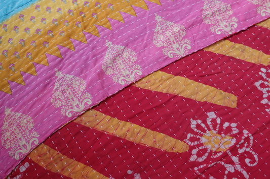 Reversable Vintage Sari Throw | 170