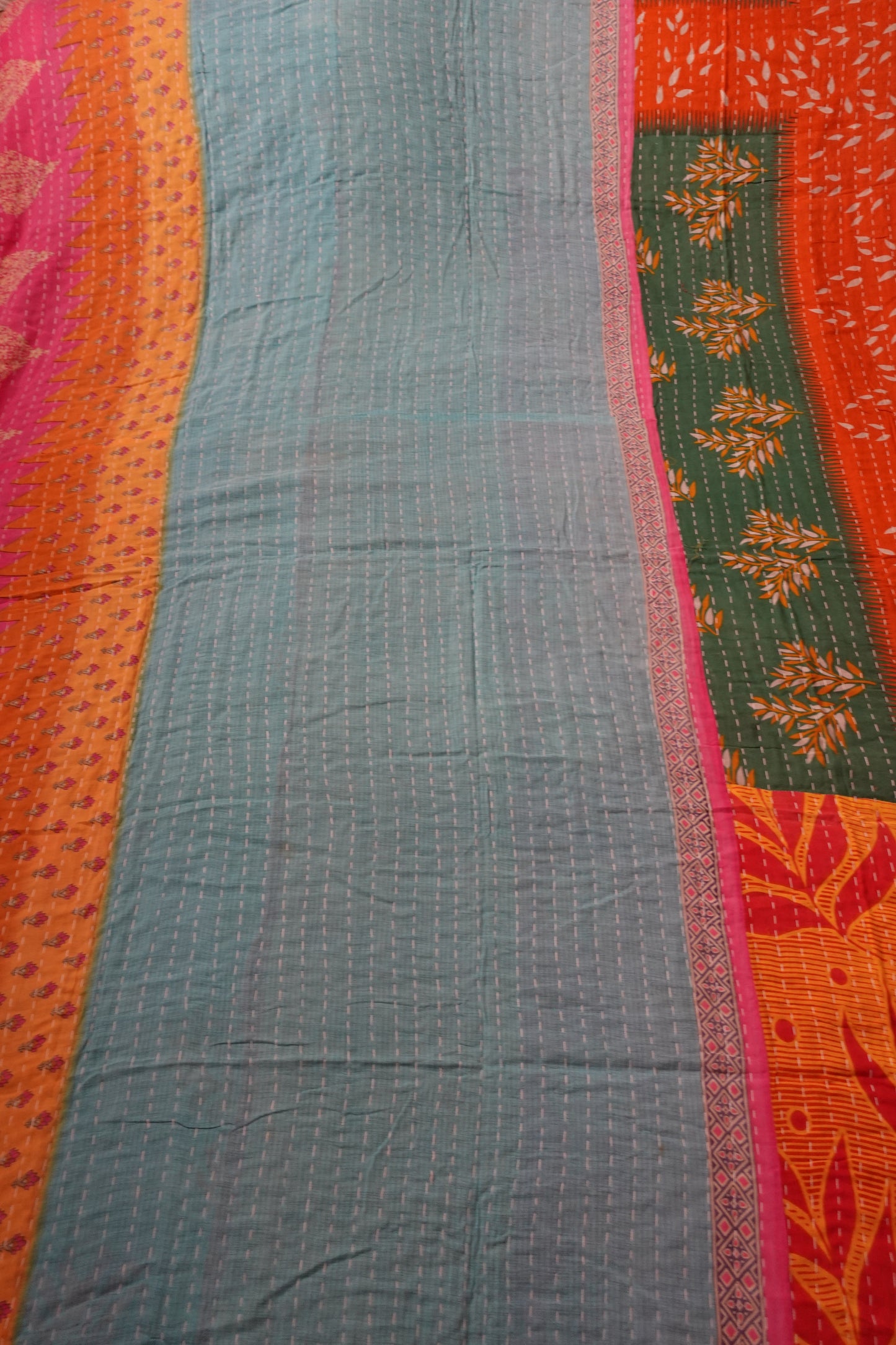 Reversable Vintage Sari Throw | 170