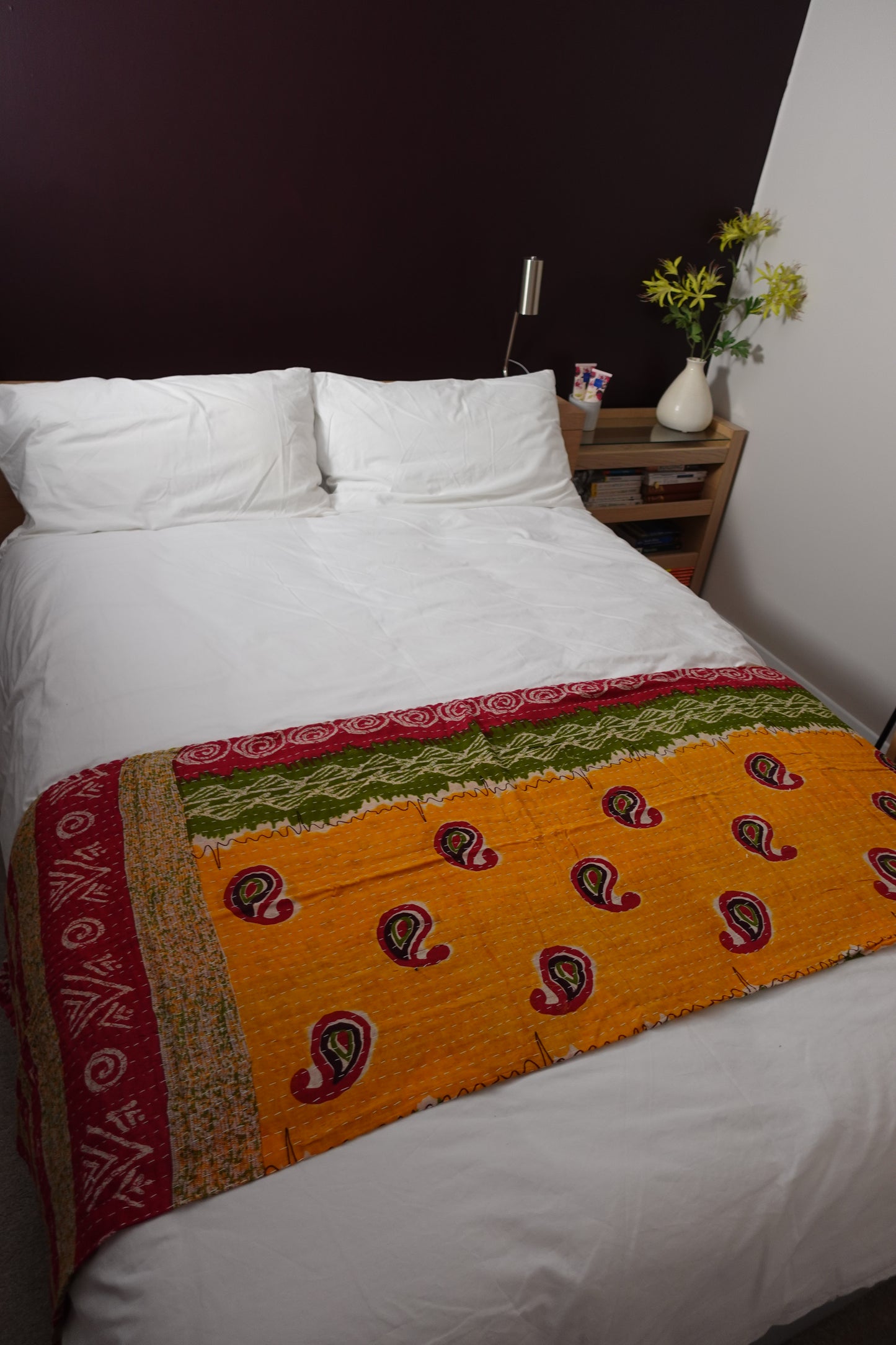 Reversable Vintage Sari Throw | 172