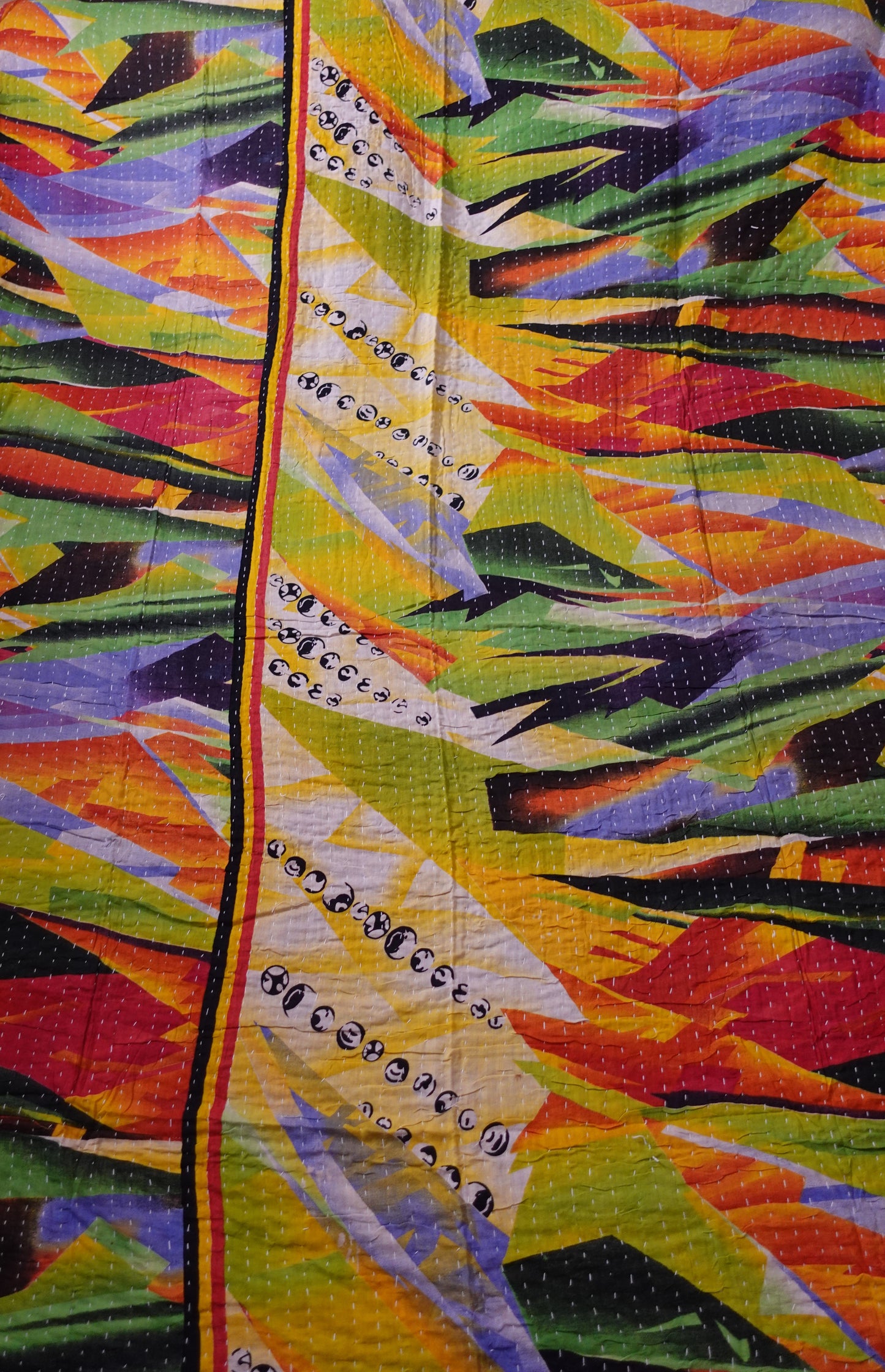 Reversable Vintage Sari Throw | 174