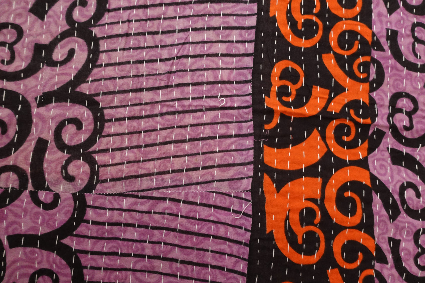 Reversable Vintage Sari Throw | 174