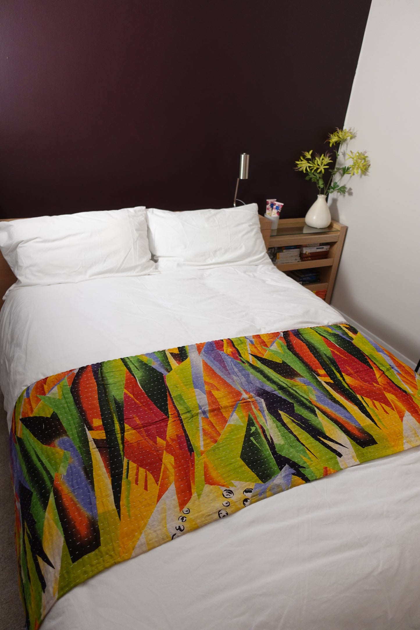 Reversable Vintage Sari Throw | 174