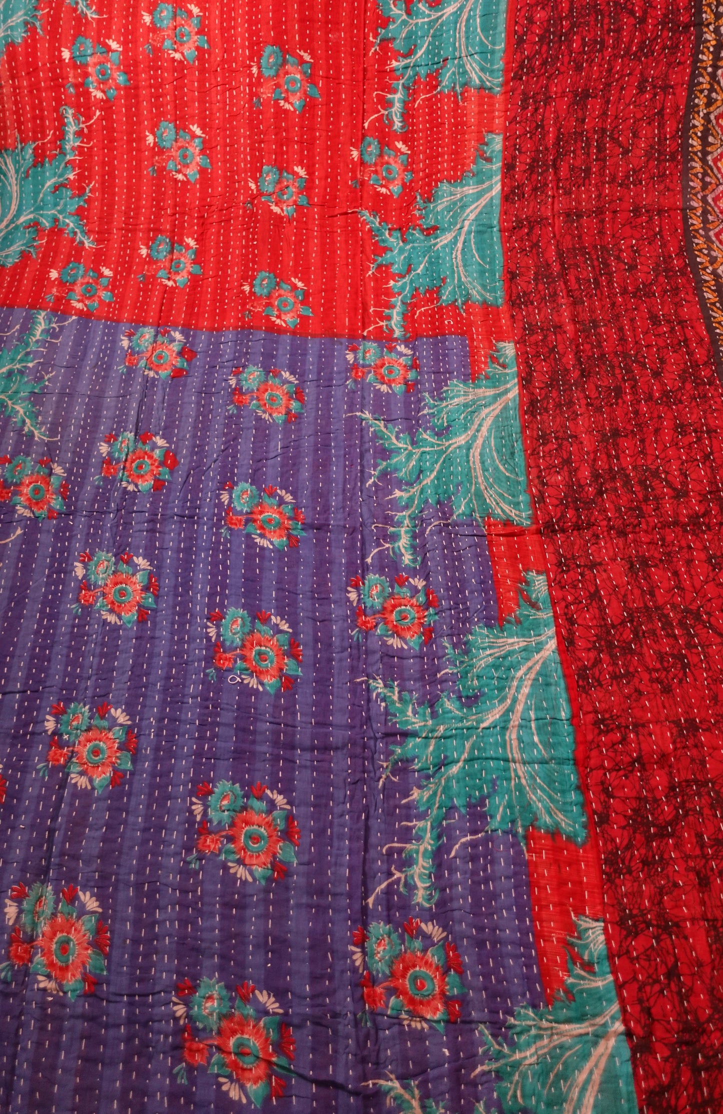 Reversable Vintage Sari Throw | 175