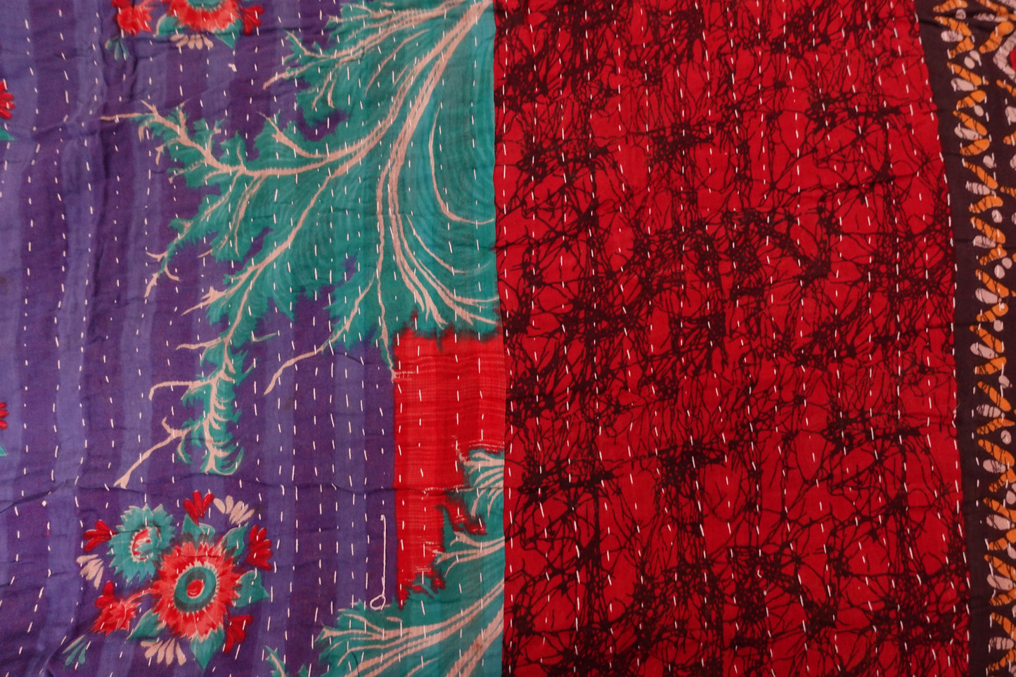 Reversable Vintage Sari Throw | 175