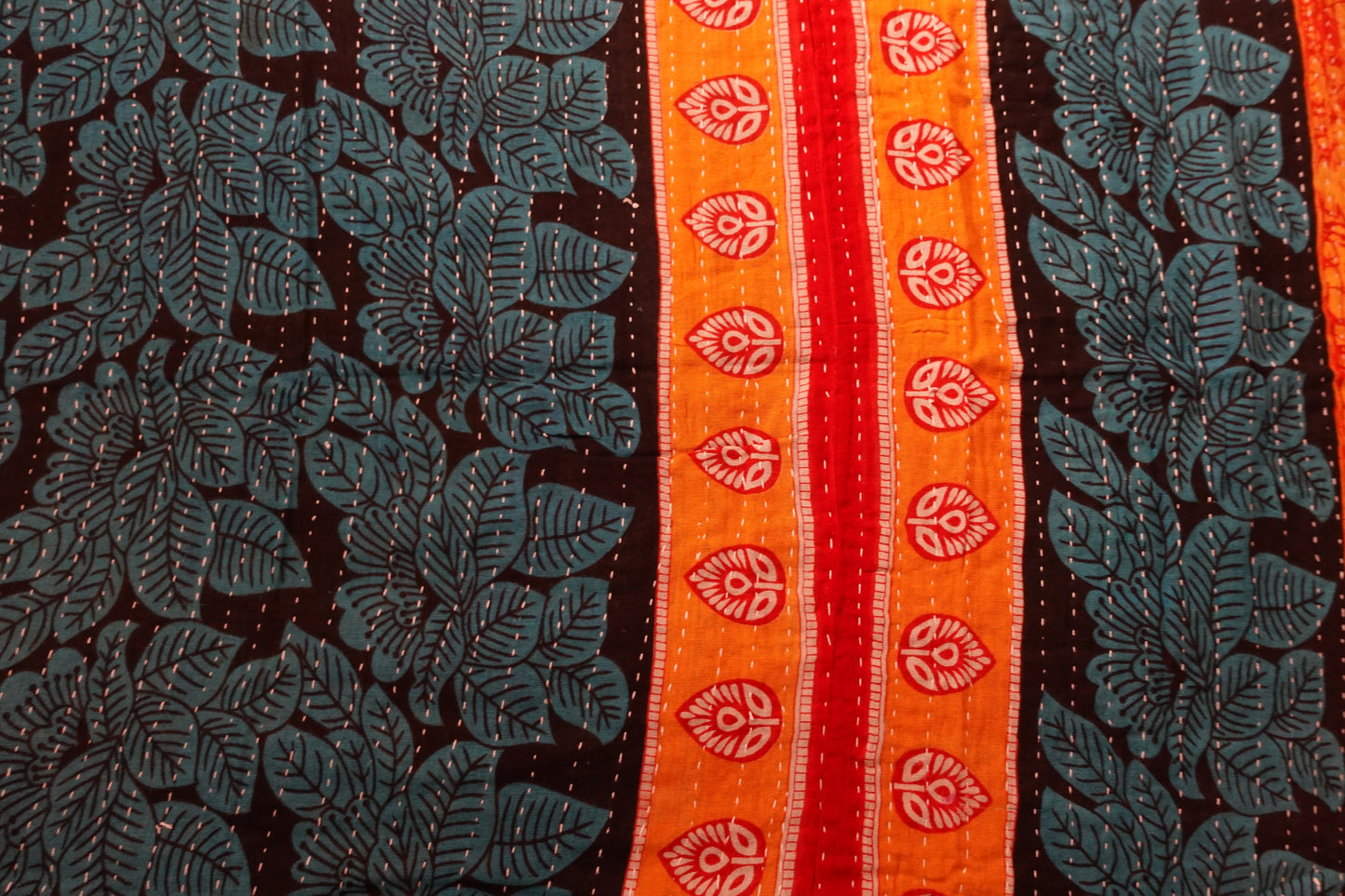 Reversable Vintage Sari Throw | 176