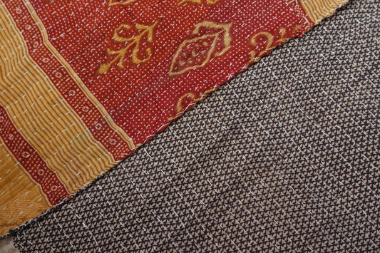 Reversable Vintage Sari Throw | 177