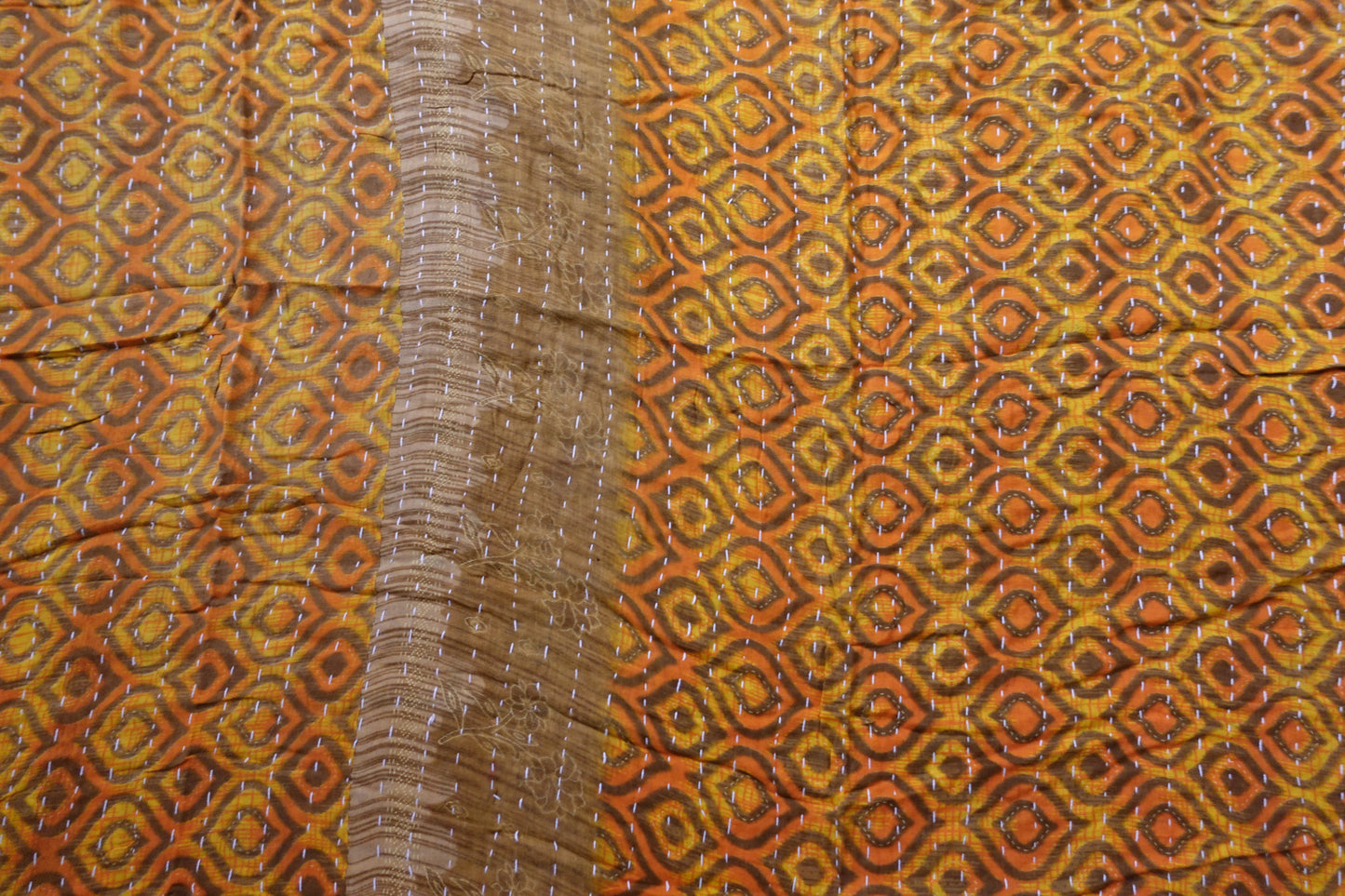 Reversable Vintage Sari Throw | 178