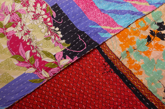 Reversable Vintage Sari Throw | 180