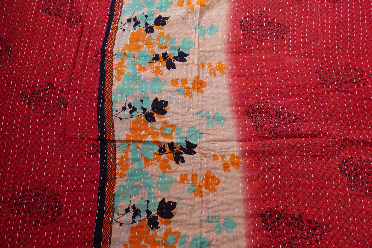 Reversable Vintage Sari Throw | 180
