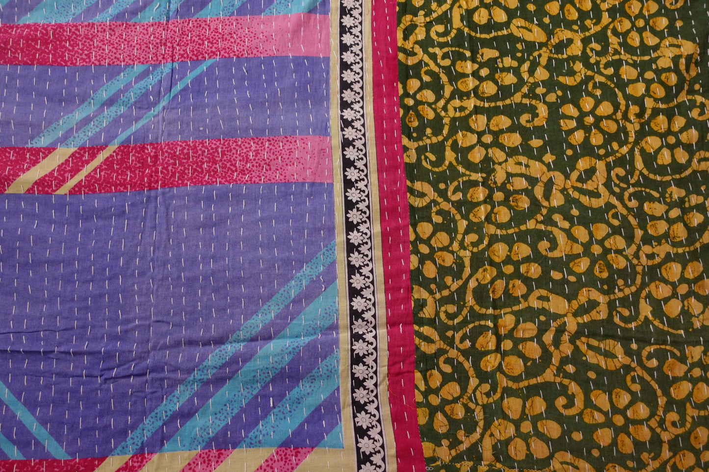 Reversable Vintage Sari Throw | 180