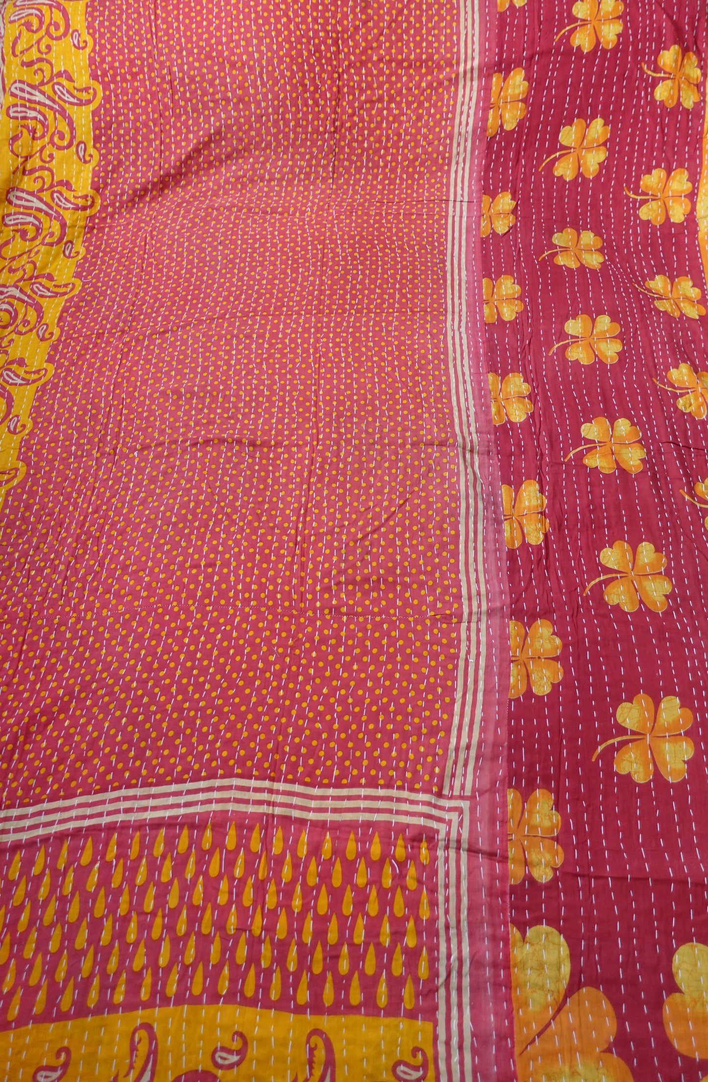 Reversable Vintage Sari Throw | 181