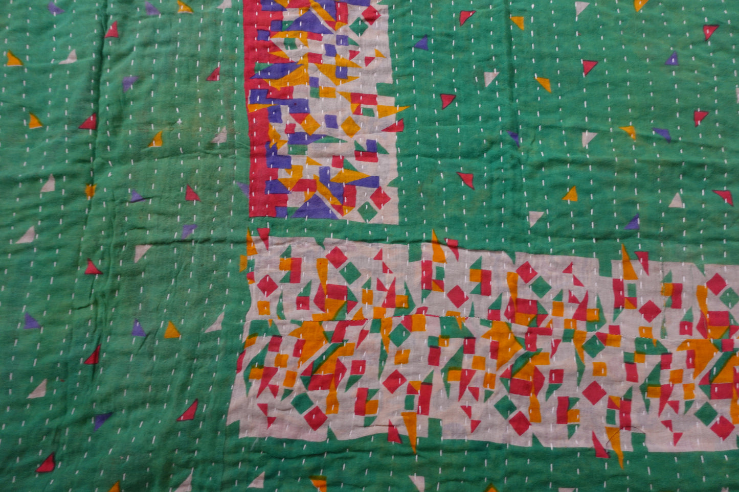 Reversable Vintage Sari Throw | 182
